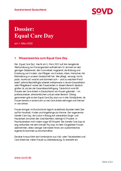 SoVD-Dossier zum Equal Care Day