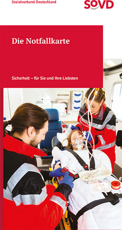 Flyer zur SoVD-Notfallkarte
