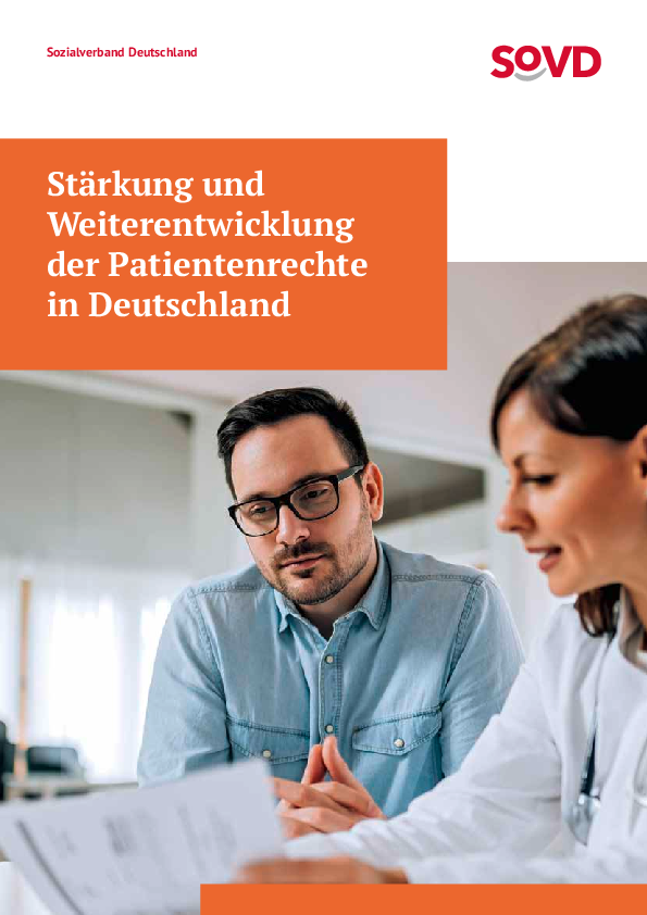 Titelbild des Gutachtens Stärkung und Weiterentwicklung der Patientenrechte in Deutschland