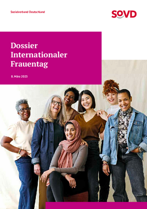 Titelbild SoVD-Dossier zum Internationalen Frauentag