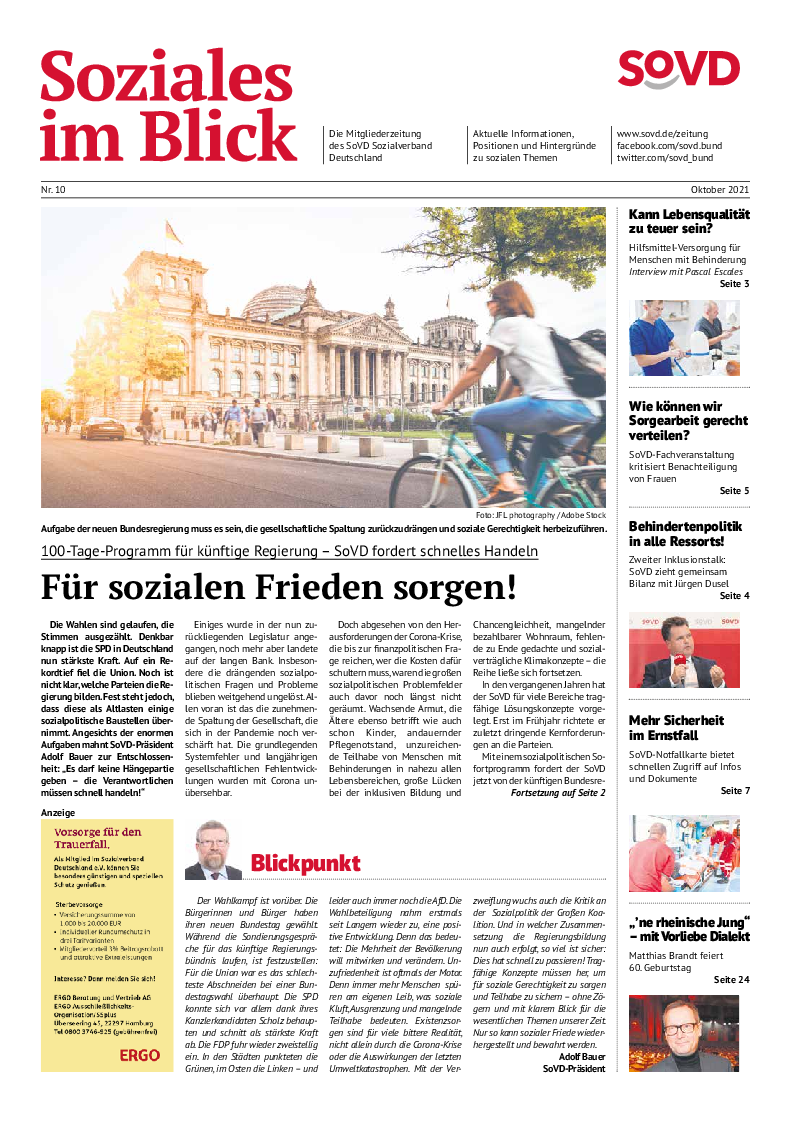 SoVD-Zeitung Oktober 2021