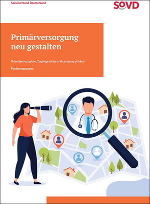 Cover des SoVD-Forderungspapiers "Primärversorgung neu gestalten".