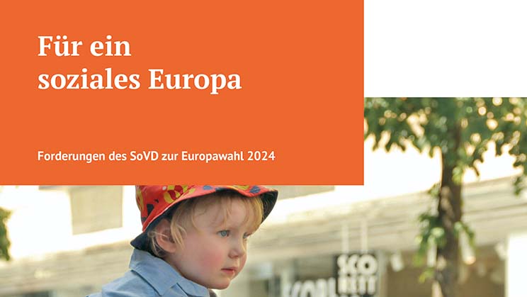 Ausschnitt des Titelblatts der Broschüre "Für ein soziales Europa"